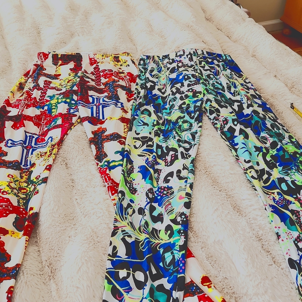 2 pair"silky"leggings